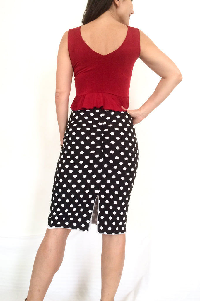 SKIRT - Pencil Skirt Reversible (Microfiber)
