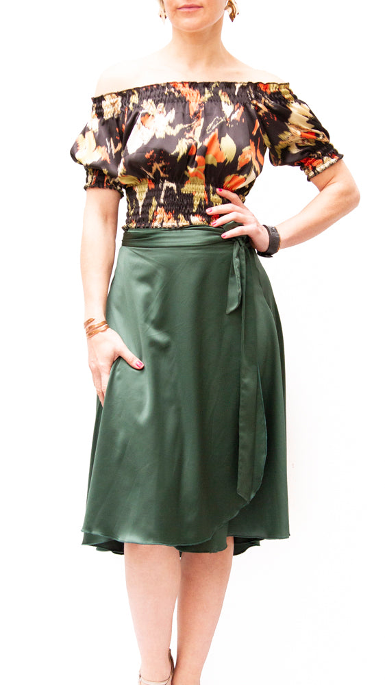 SKIRT - Short Eva Wrap (Satin)