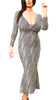 DRESS - Winter in Paris, V-neckline (Shiny)