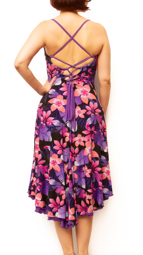 DRESS - Lace-up back (Microfiber)